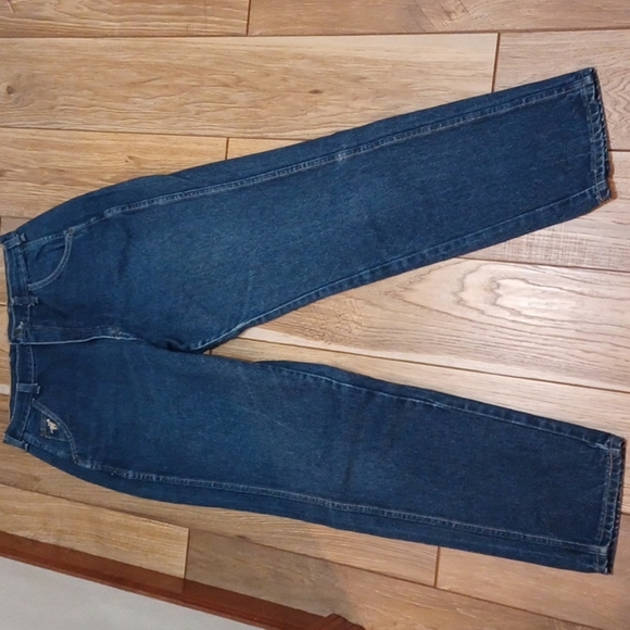 VINTAGE WRANGLER Dark Wash High Rise Jeans Size 10, 31" waist. 30" inseam 13" rz - Picture 1 of 4